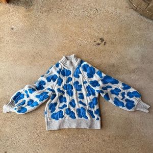 HM animal print sweater